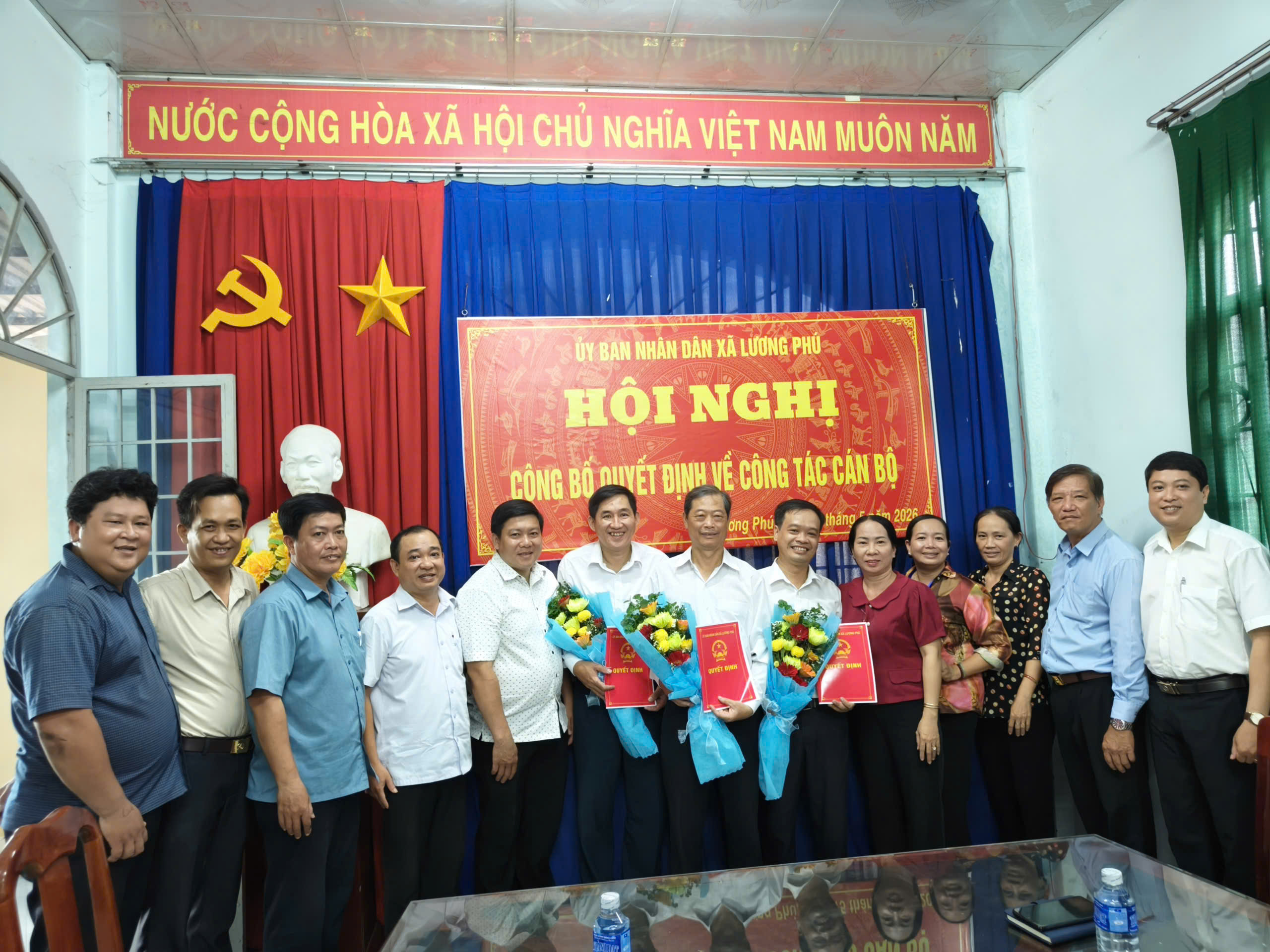 Hội nghị công bố quyết định bổ nhiệm Giám đốc, các Phó Giám đốc Trạm Y tế xã Lương Phú
