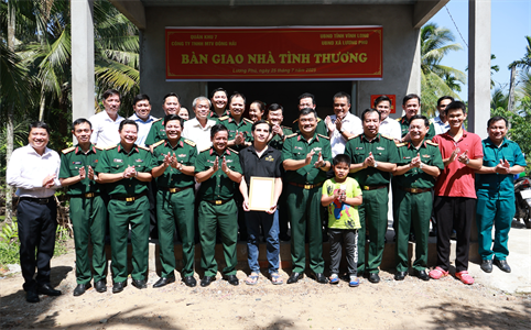Lễ bàn giao nhà tình thương tại ấp Lương Phú, xã Lương Phú
