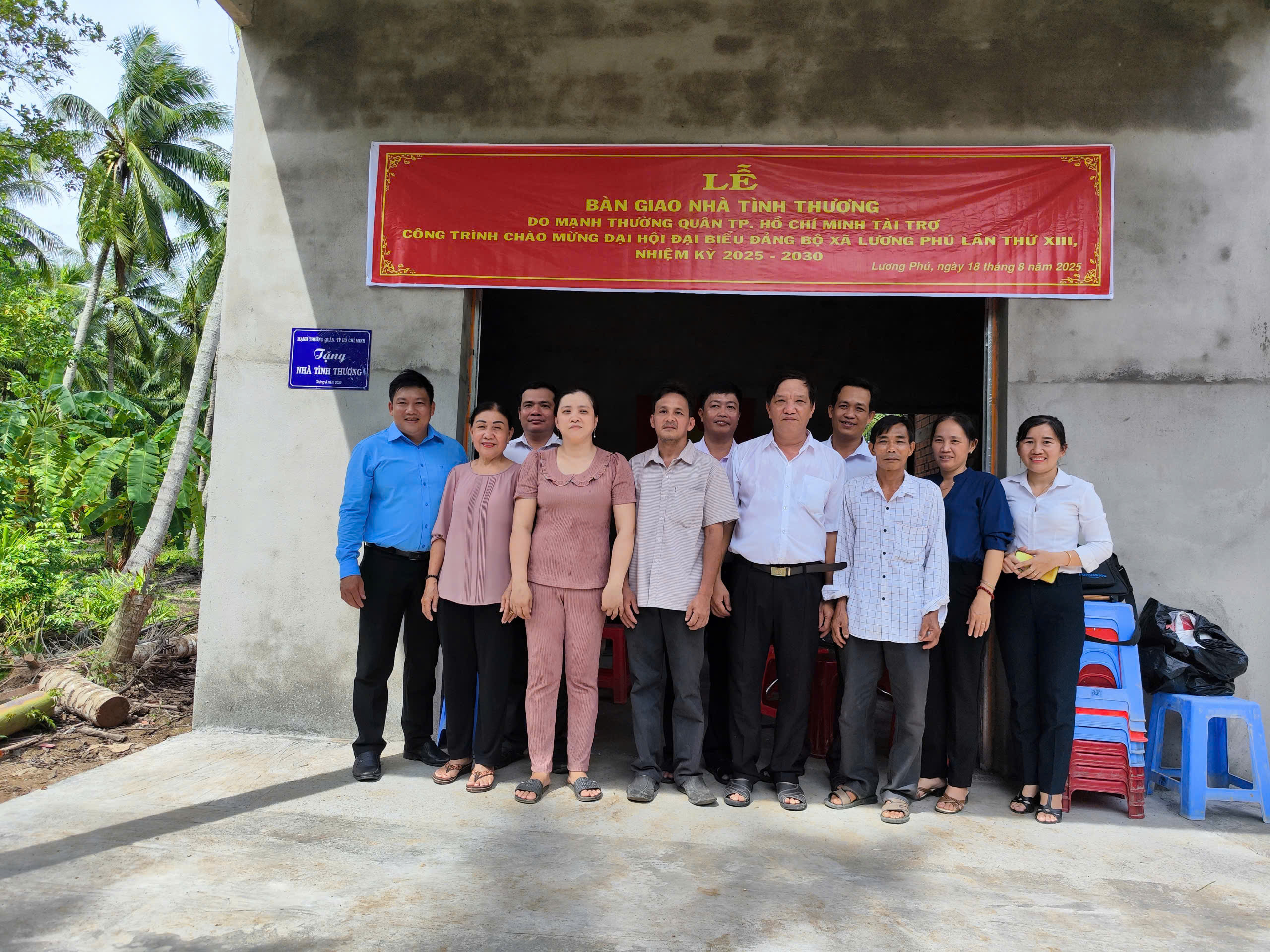 Lễ bàn giao nhà tình thương tại ấp Cái Tắc, xã Lương Phú